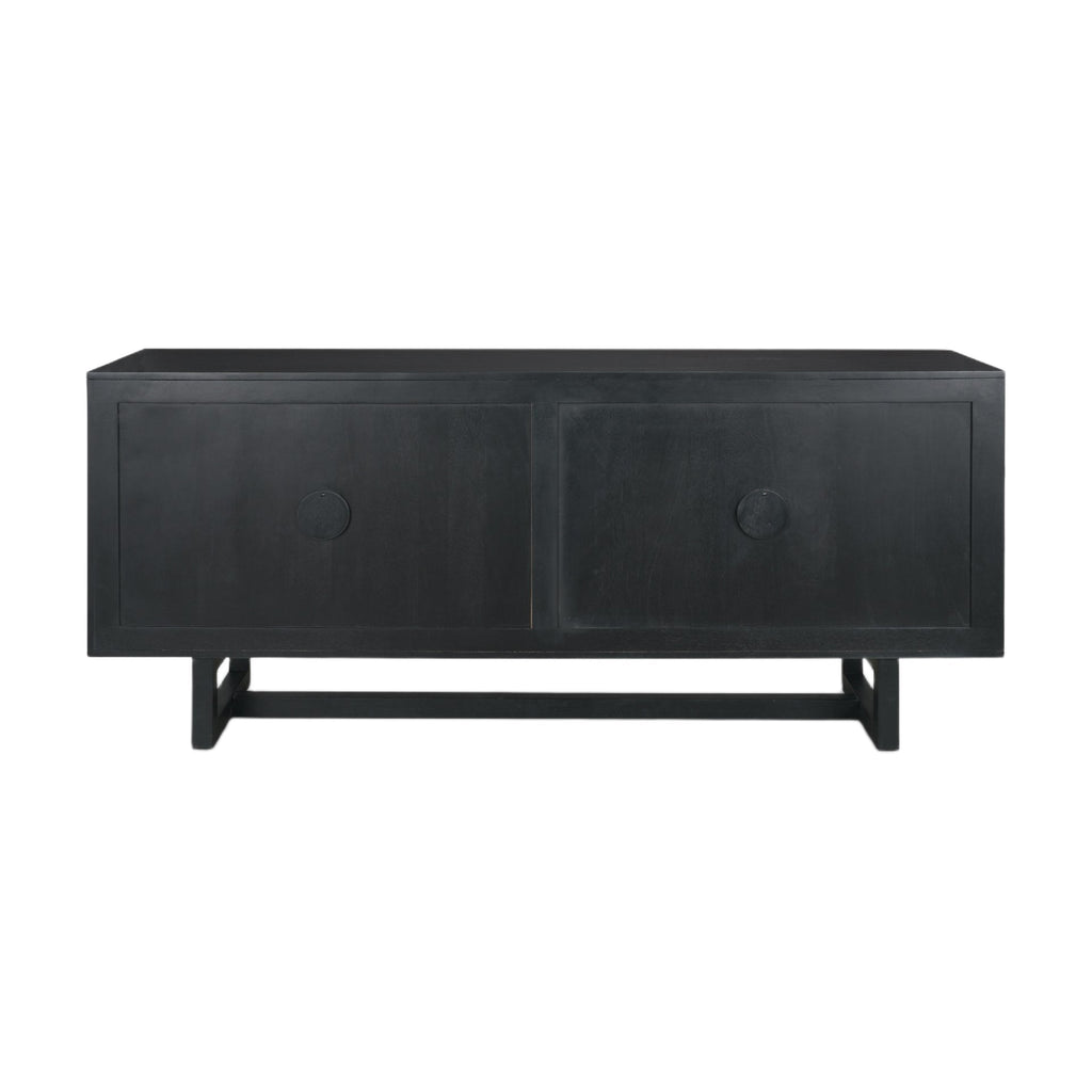 Buffet moderne en bois de 183 cm avec portes de rangement pour salle à manger et salon