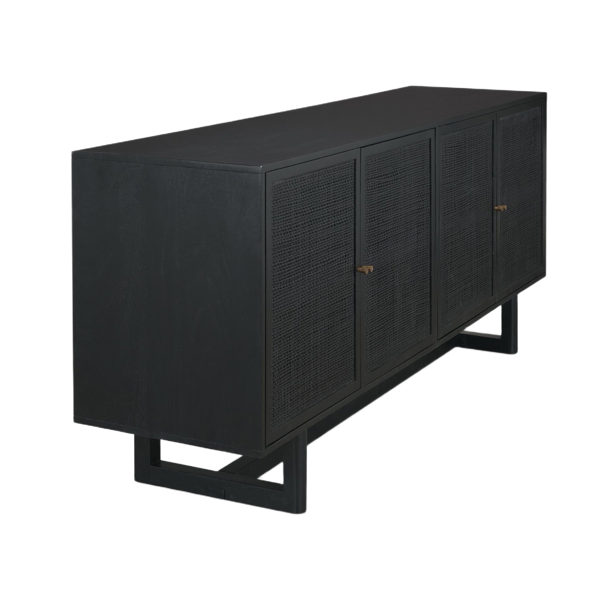 Buffet moderne en bois de 183 cm avec portes de rangement pour salle à manger et salon
