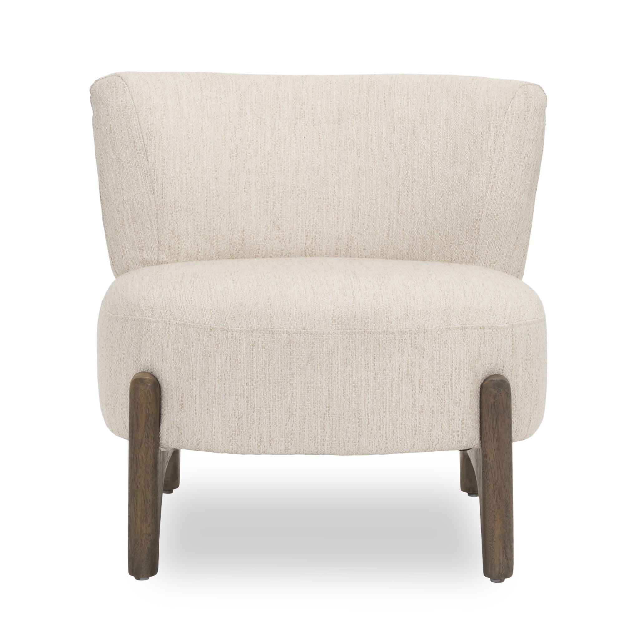 Fauteuil d'appoint de style rustique en osier et bois avec assise rembourrée pour le salon