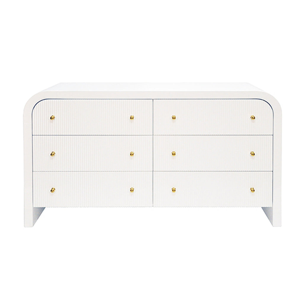 Meuble bas contemporain en bois avec portes de rangement pour salon
