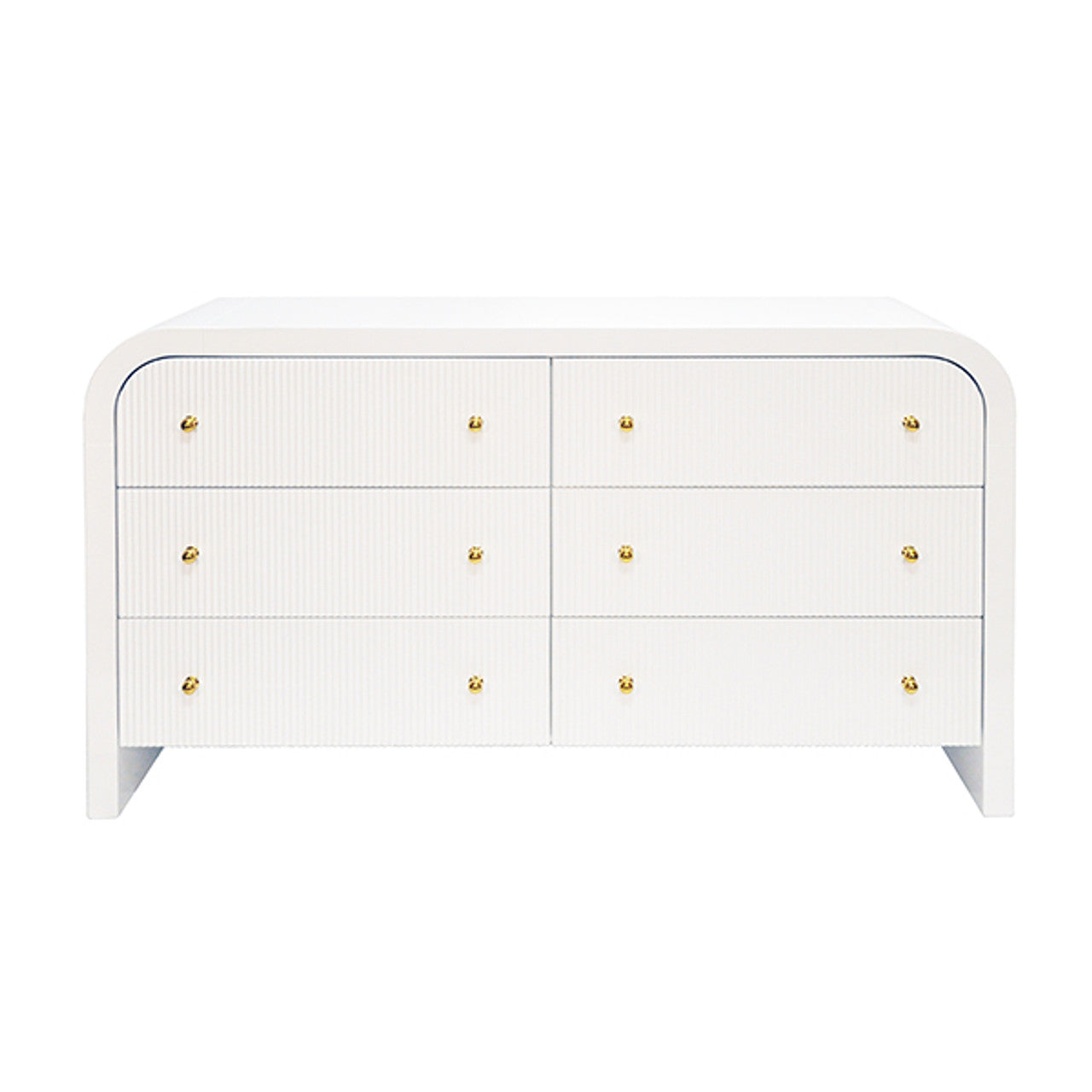 Meuble bas contemporain en bois avec portes de rangement pour salon