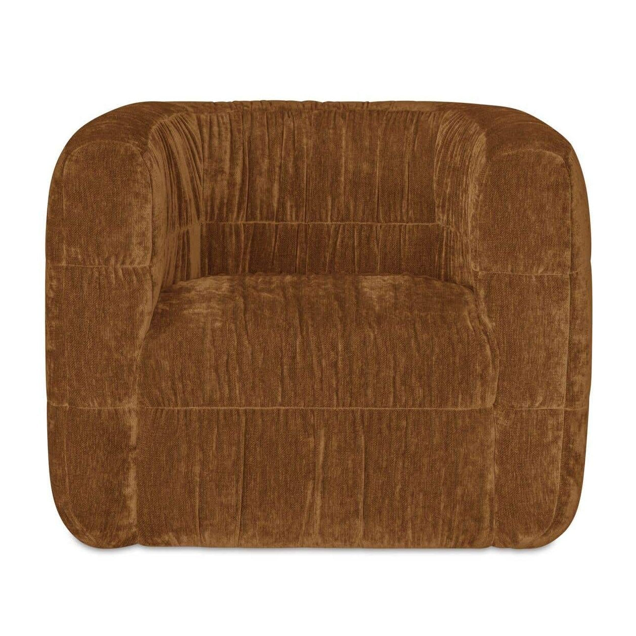 Fauteuil d'appoint pivotant rembourré moderne avec rotation à 360° pour le salon