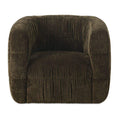 Fauteuil d'appoint pivotant rembourré moderne avec rotation à 360° pour le salon