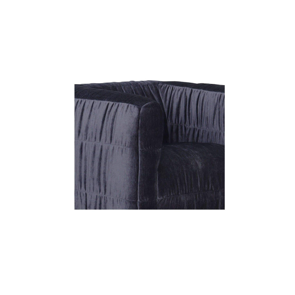 Fauteuil d'appoint pivotant rembourré moderne avec rotation à 360° pour le salon