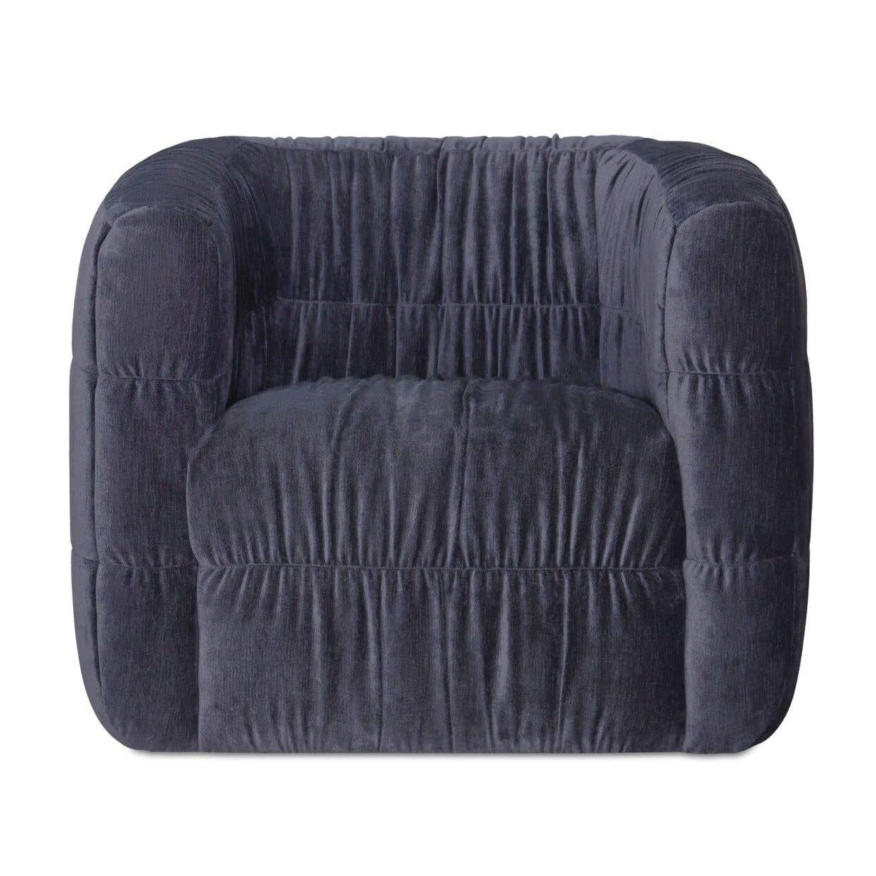 Fauteuil d'appoint pivotant rembourré moderne avec rotation à 360° pour le salon
