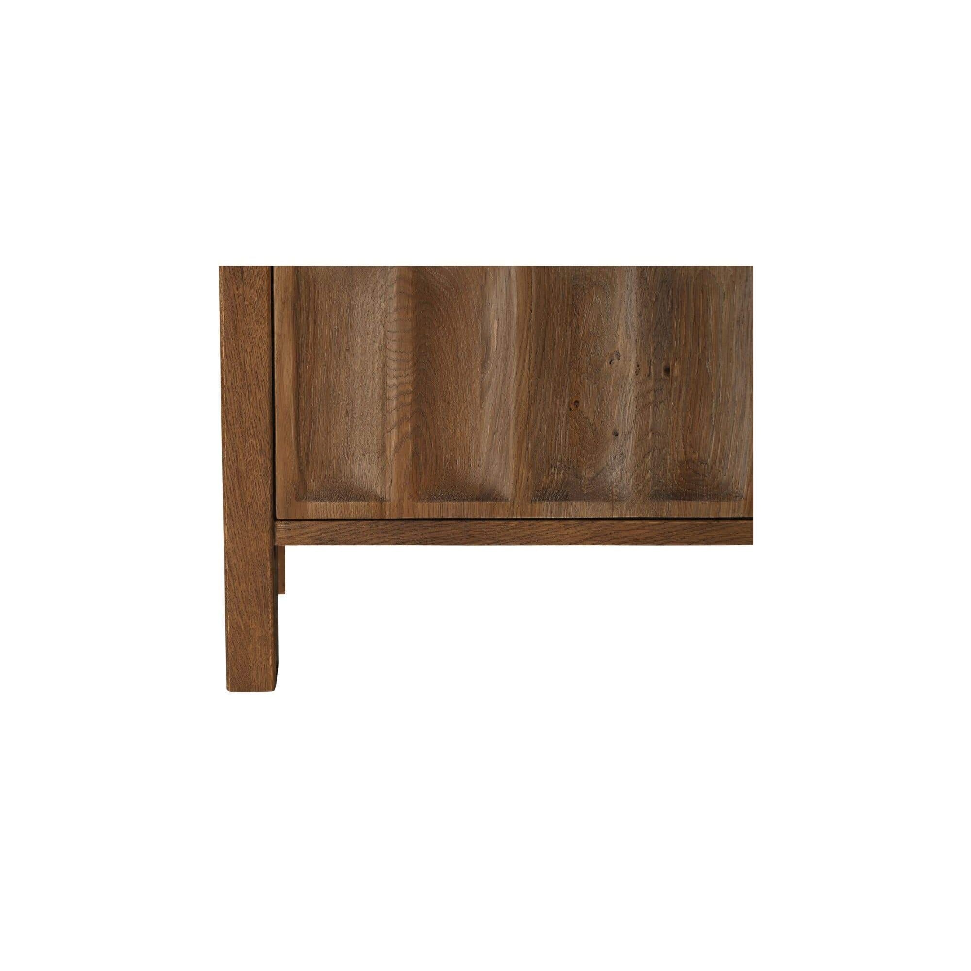 Bahut en bois moderne avec tiroirs et portes pour salle à manger