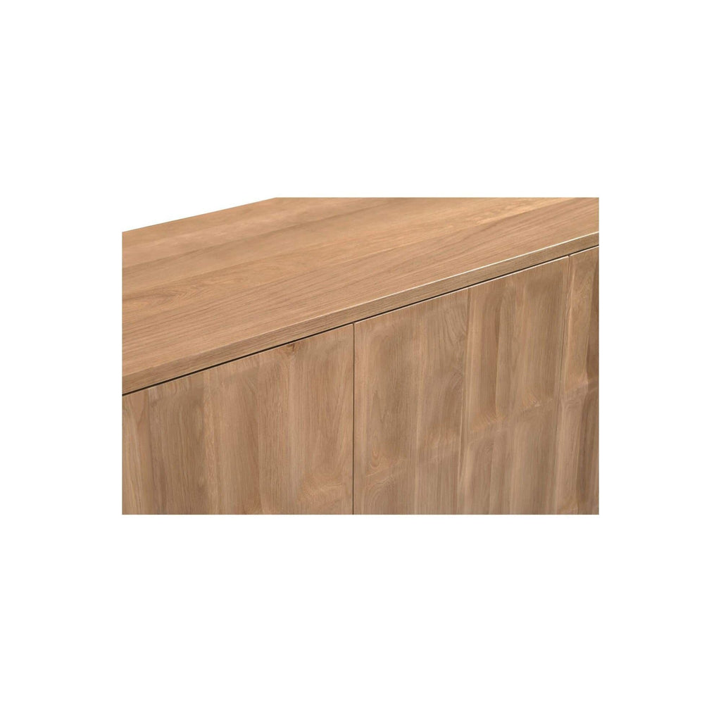 Bahut en bois moderne avec tiroirs et portes pour salle à manger