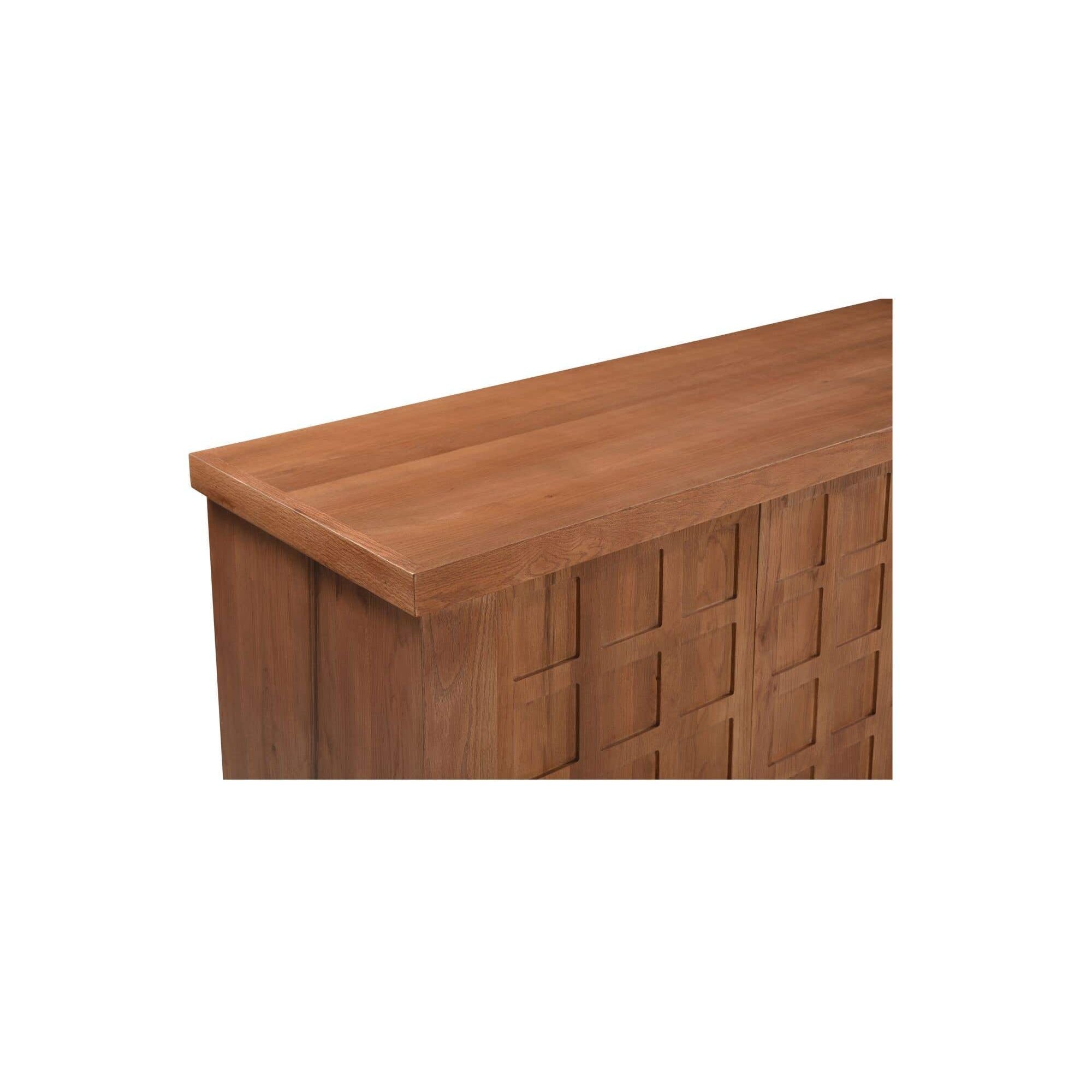 Buffet en bois naturel avec cadre épuré pour salle à manger