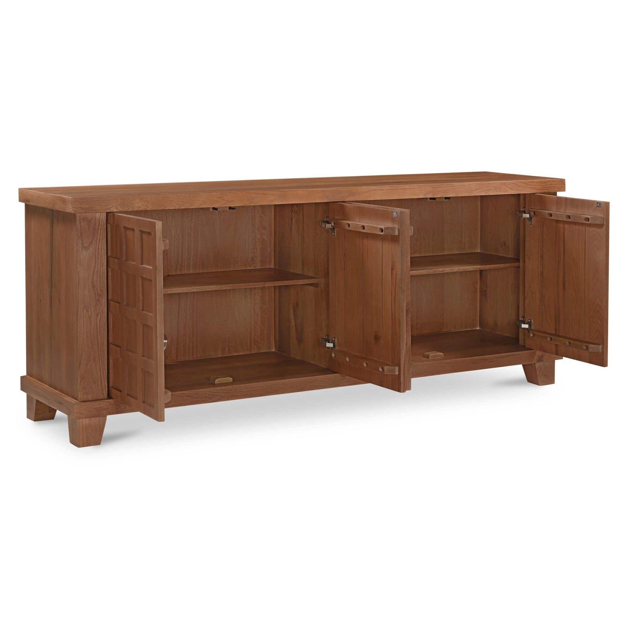 Buffet en bois naturel avec cadre épuré pour salle à manger