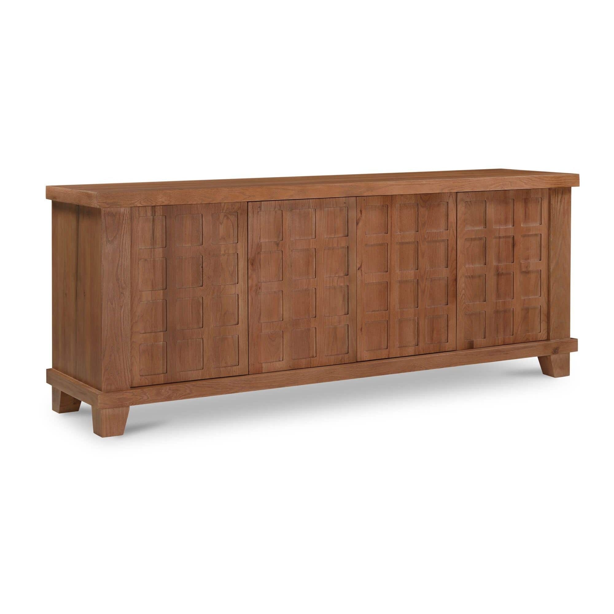 Buffet en bois naturel avec cadre épuré pour salle à manger