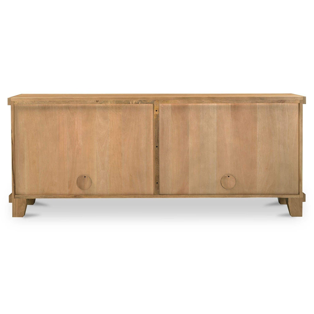 Buffet en bois naturel avec cadre épuré pour salle à manger