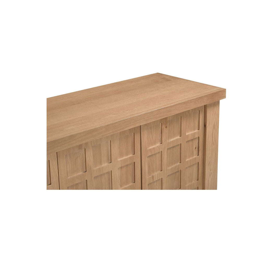 Buffet en bois naturel avec cadre épuré pour salle à manger