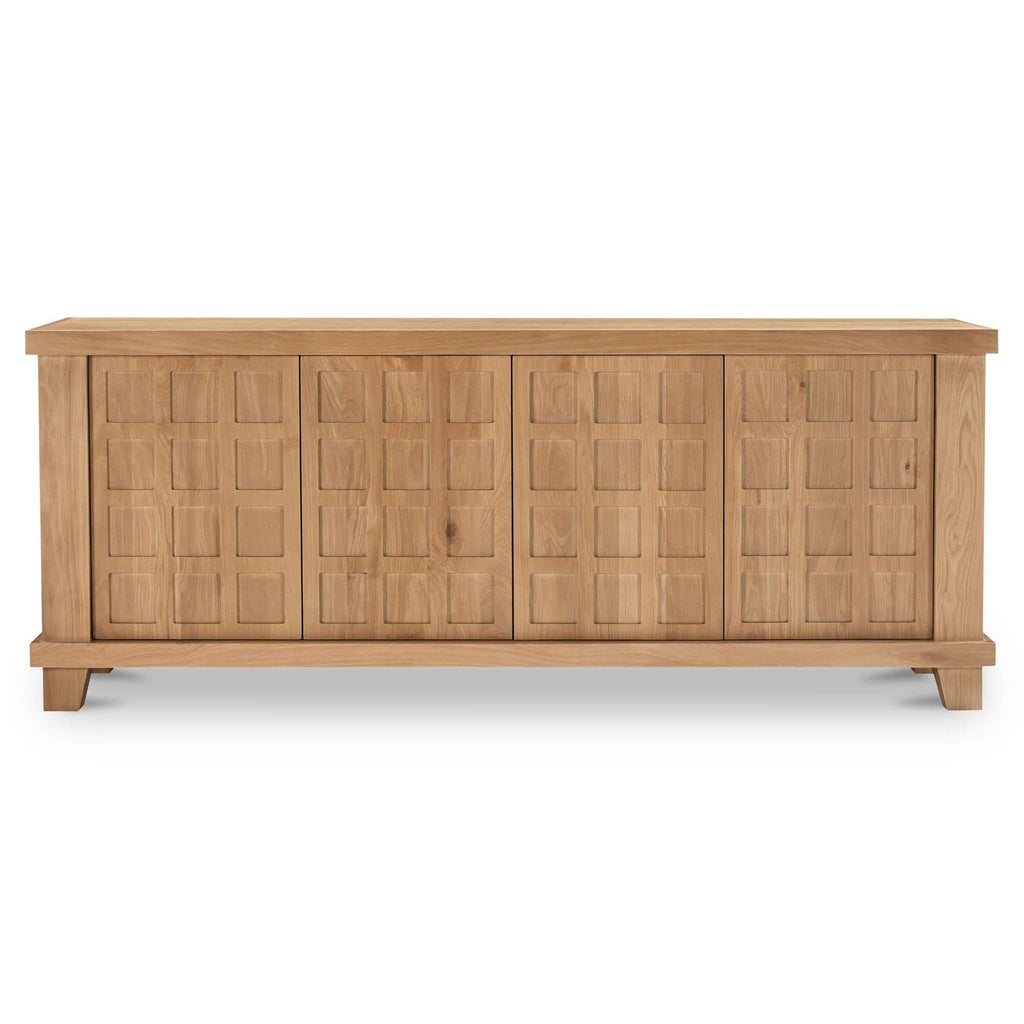 Buffet en bois naturel avec cadre épuré pour salle à manger