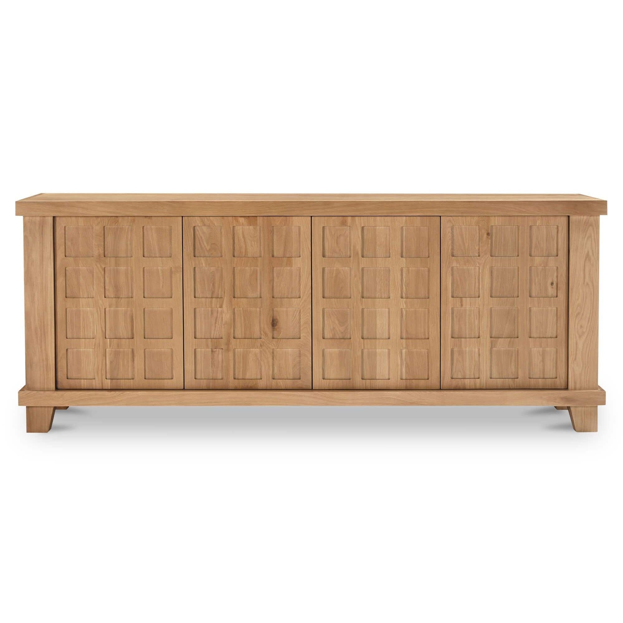 Buffet en bois naturel avec cadre épuré pour salle à manger