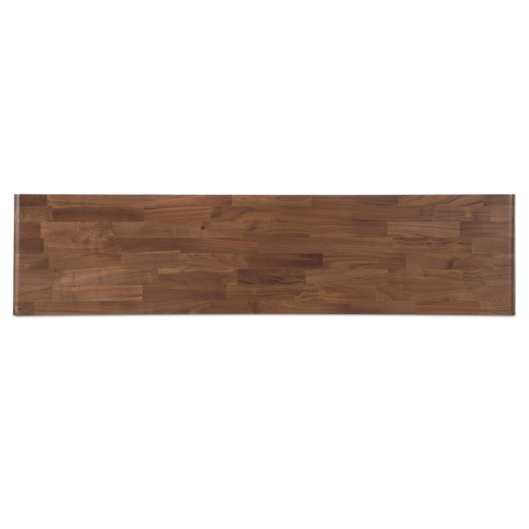 Table de comptoir d'extérieur en bois naturel avec cadre épuré pour la cuisine et le patio