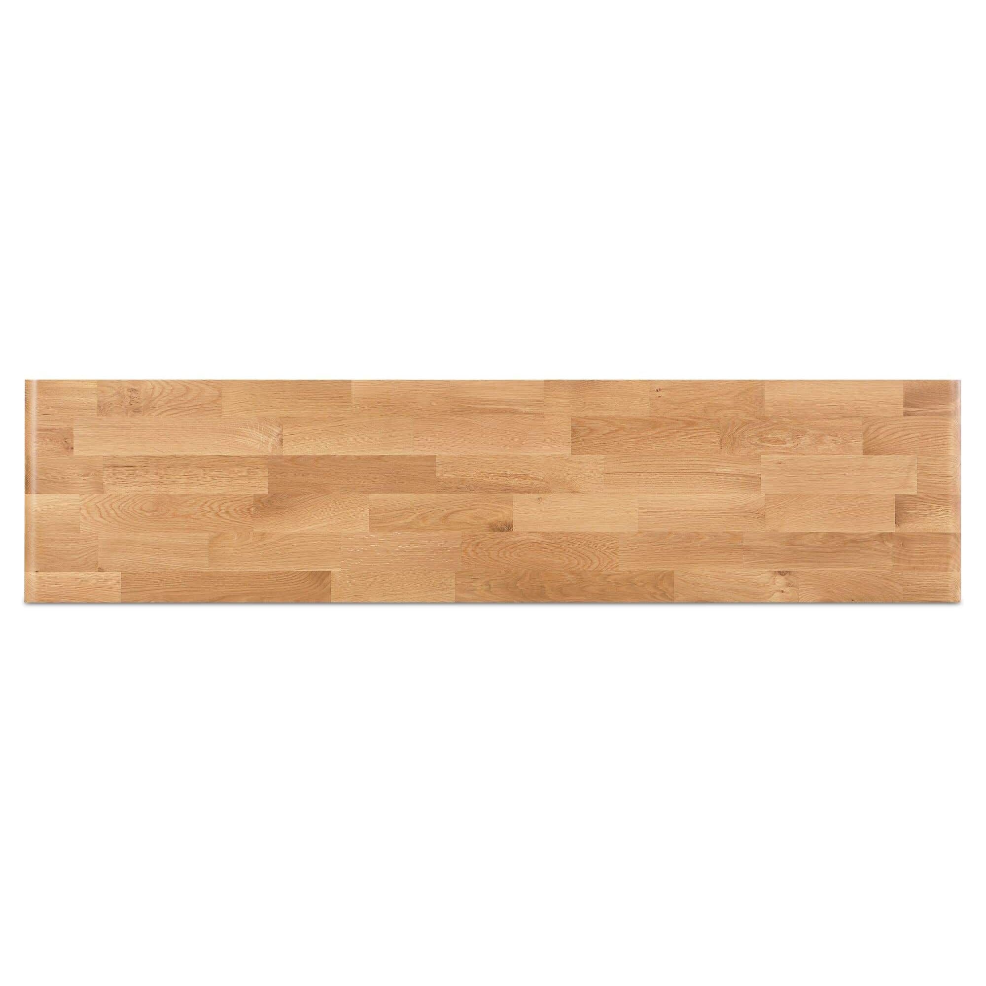 Table de comptoir d'extérieur en bois naturel avec cadre épuré pour la cuisine et le patio