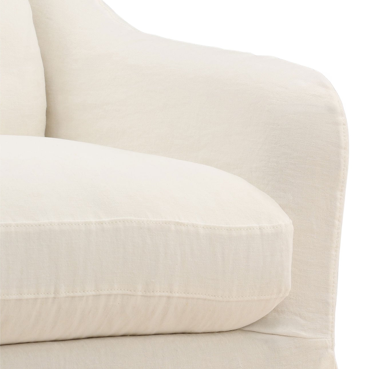 Fauteuil pivotant contemporain en bois et tissu avec assise rembourrée pour salon