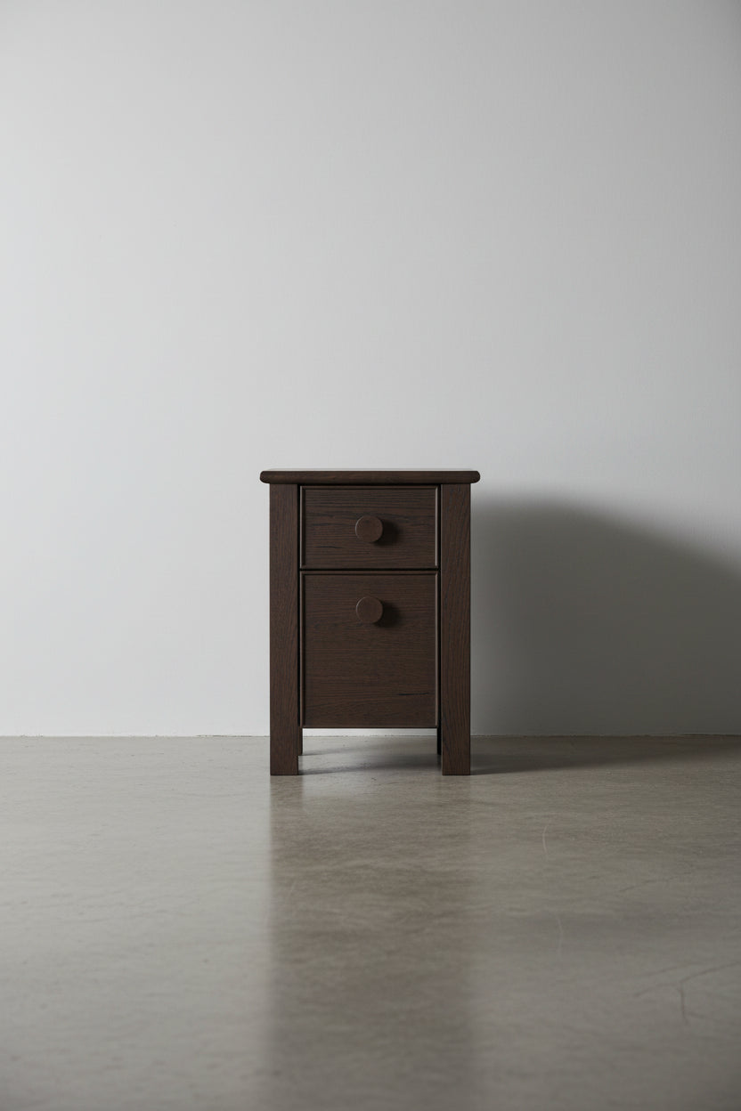 Table de Chevet Moderne en Bois Petite avec Tiroir de Rangement pour Chambre à Coucher