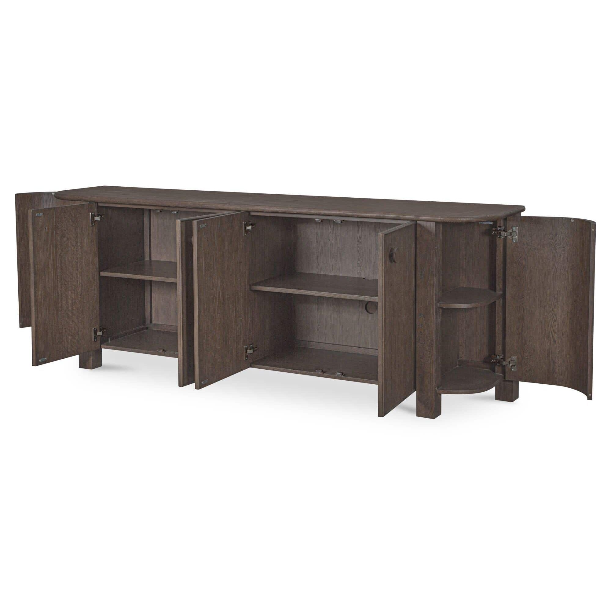 Buffet contemporain en bois avec tiroir et portes pour salle à manger
