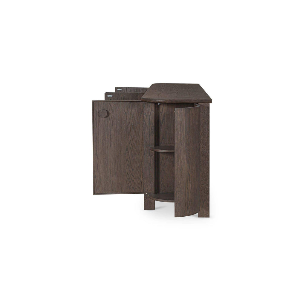 Buffet contemporain en bois avec tiroir et portes pour salle à manger