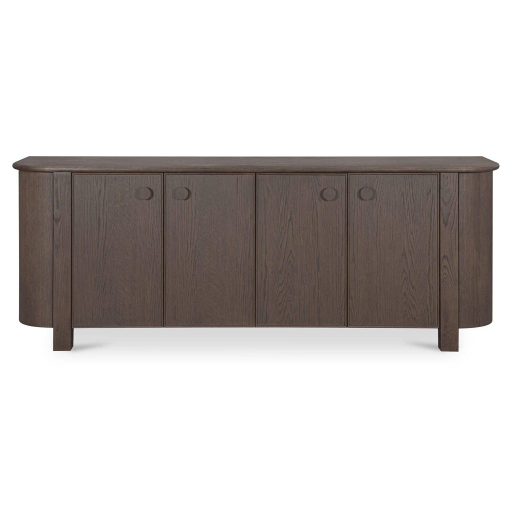 Buffet contemporain en bois avec tiroir et portes pour salle à manger