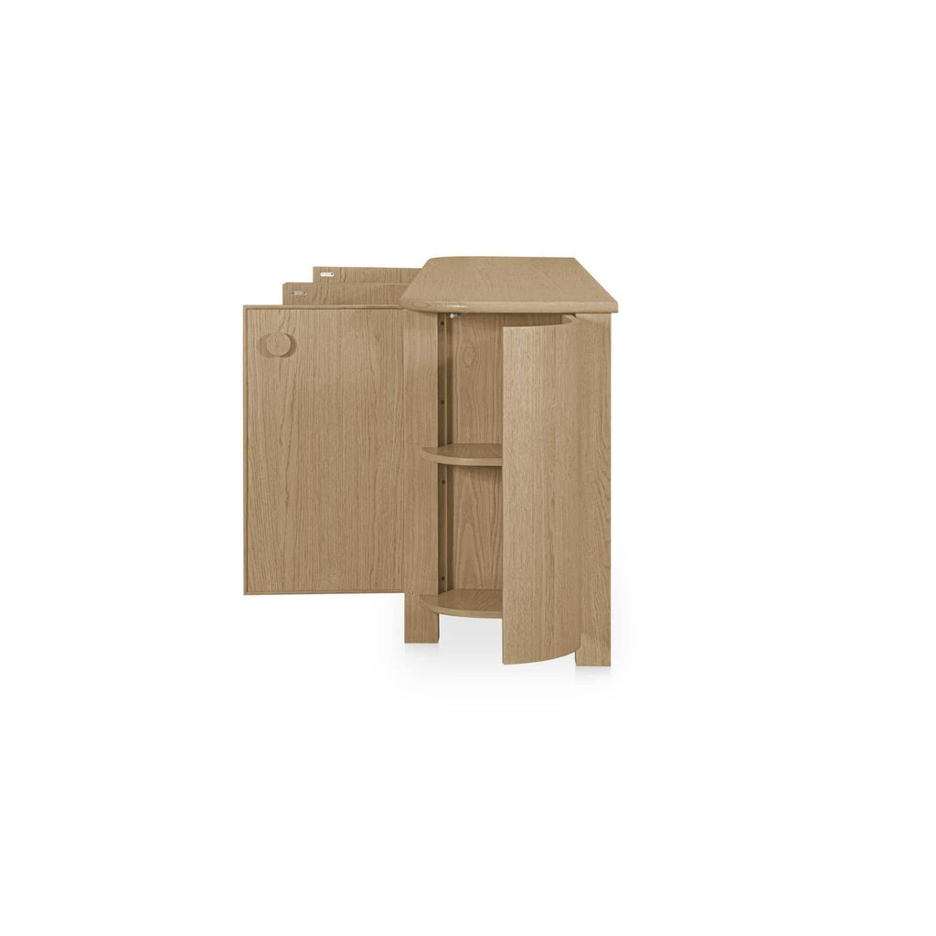 Buffet contemporain en bois avec tiroir et portes pour salle à manger
