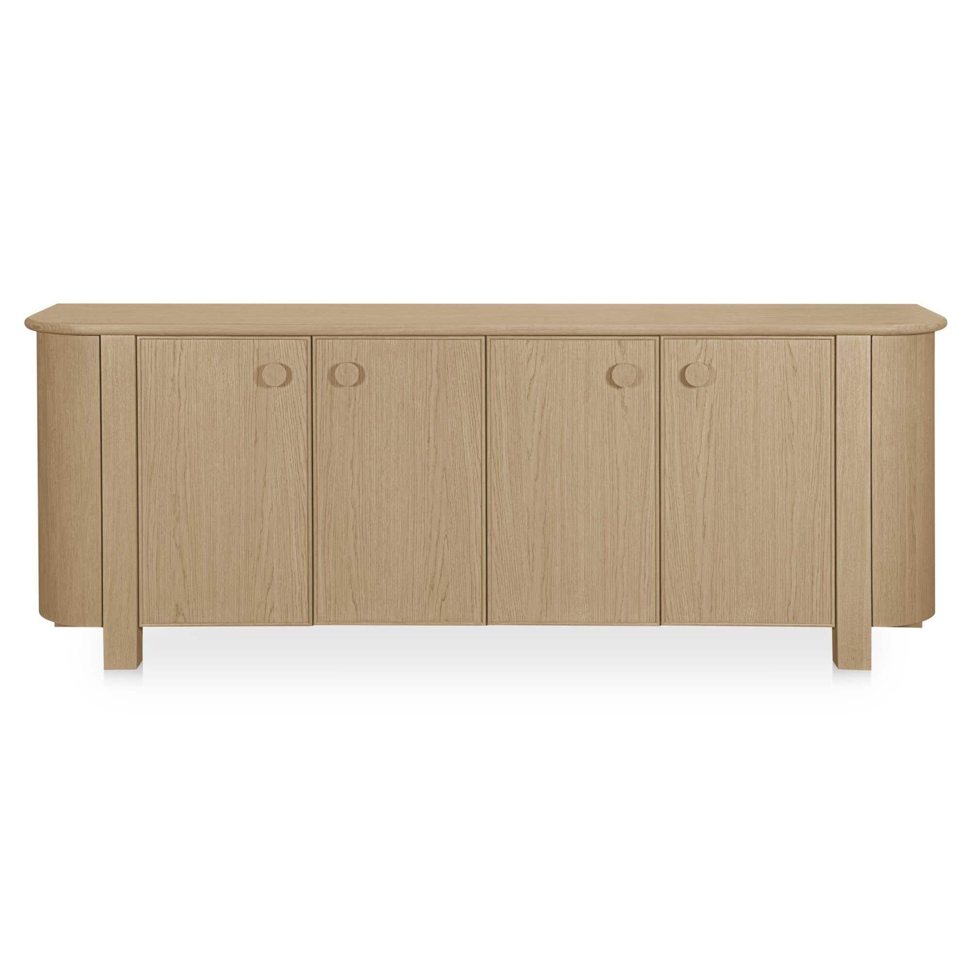 Buffet contemporain en bois avec tiroir et portes pour salle à manger
