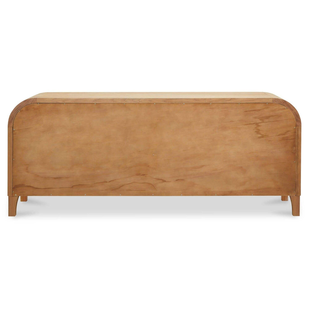 Bahut moderne en bois avec portes de rangement pour salle à manger