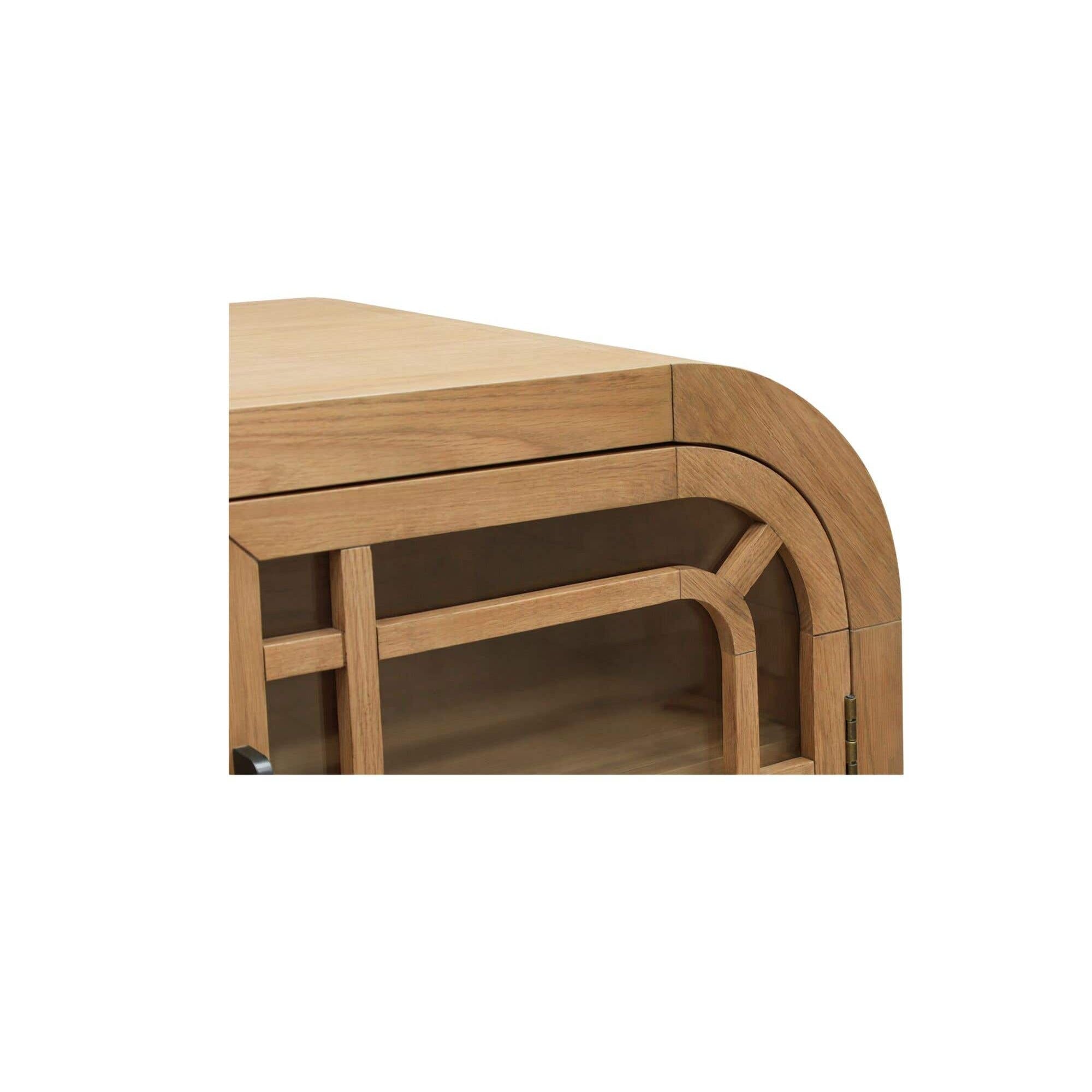 Bahut moderne en bois avec portes de rangement pour salle à manger