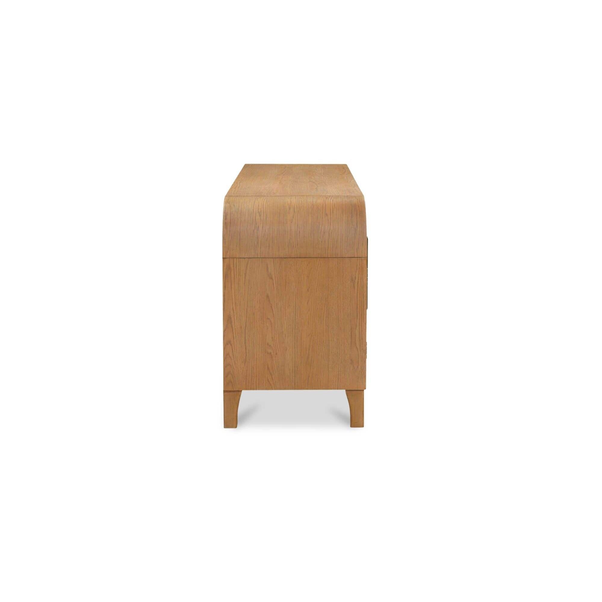 Bahut moderne en bois avec portes de rangement pour salle à manger