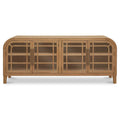 Bahut moderne en bois avec portes de rangement pour salle à manger
