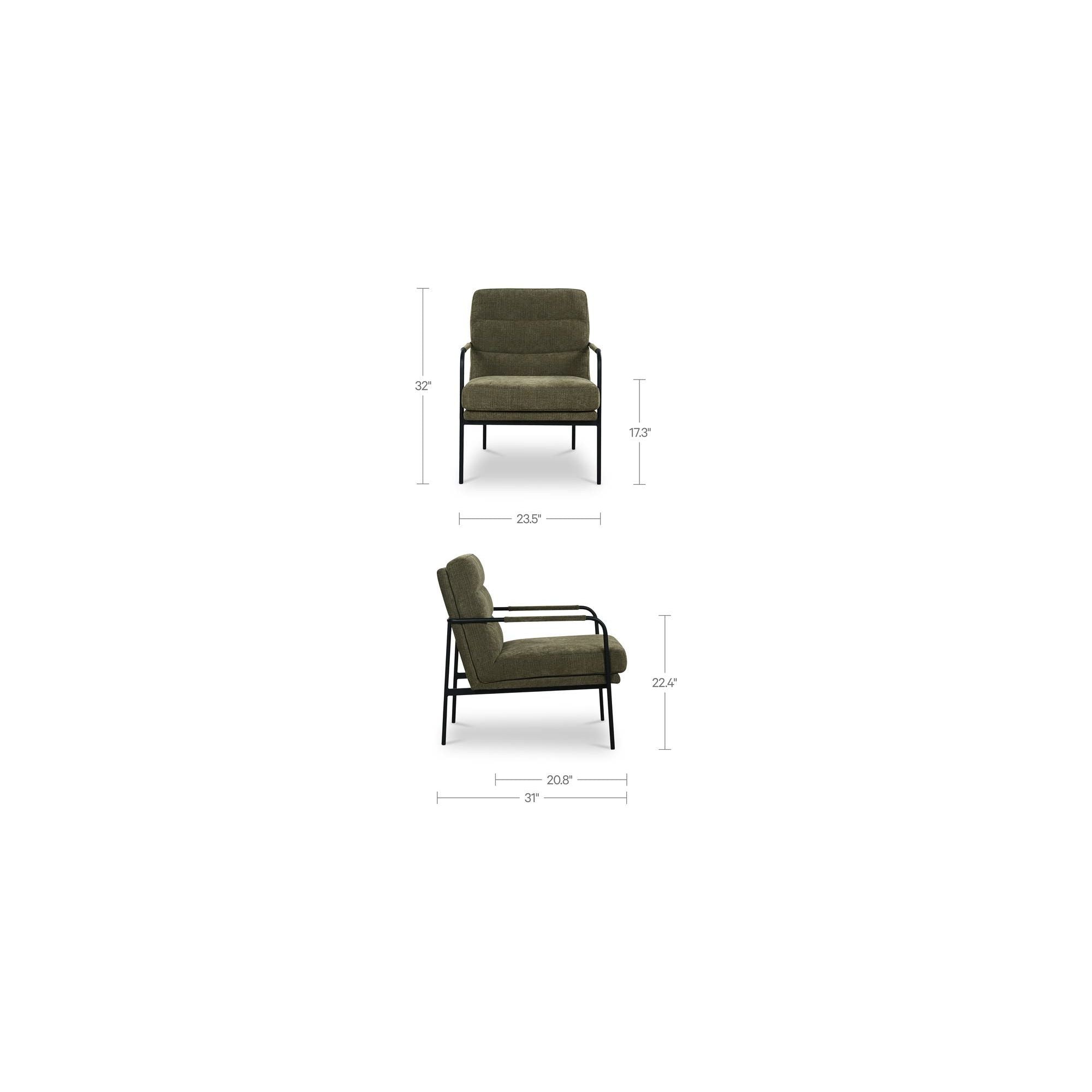Chaise d'appoint moderne en métal et tissu d'ameublement avec assise rembourrée pour salon
