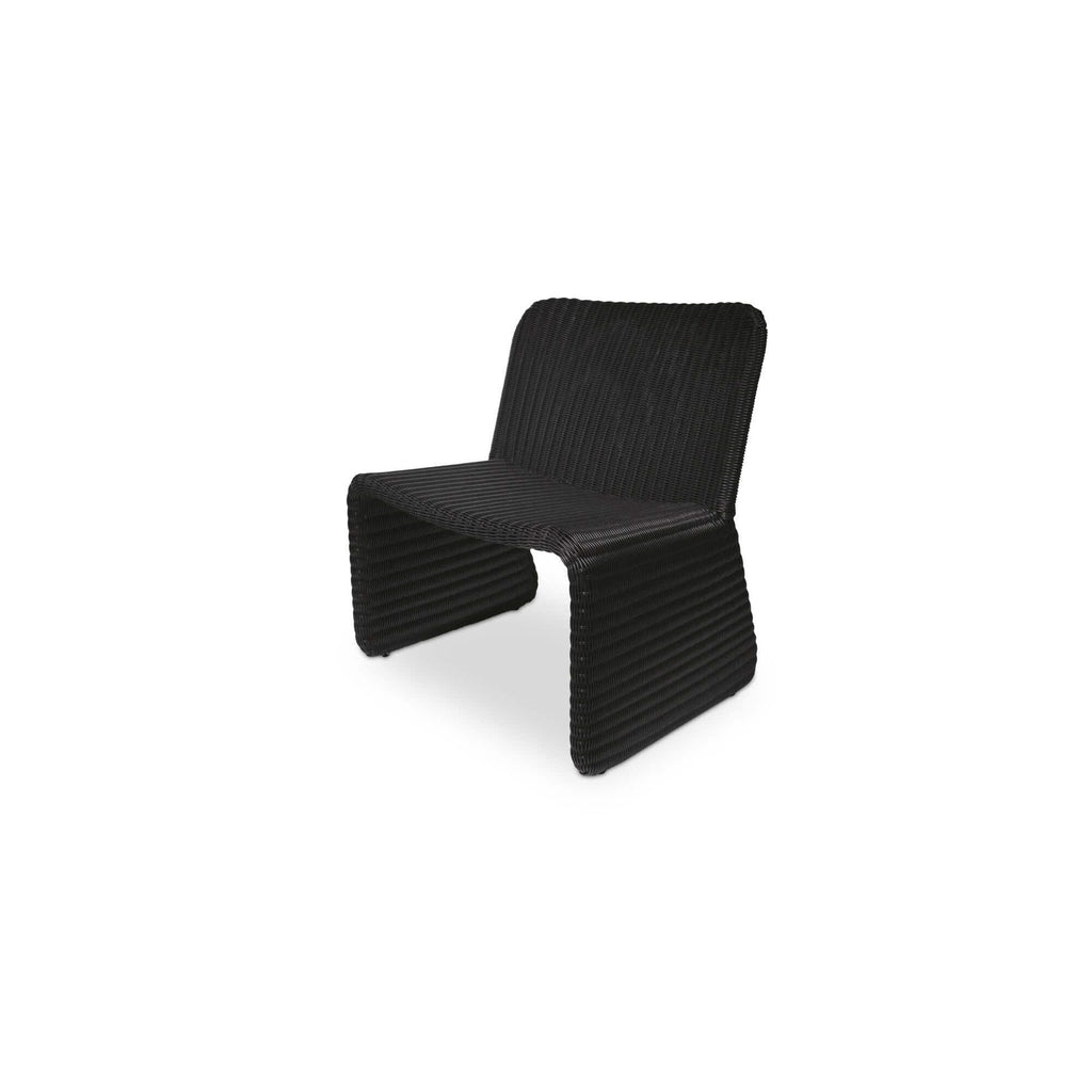Fauteuil d'appoint moderne en osier et métal avec assise rembourrée pour terrasse et salon
