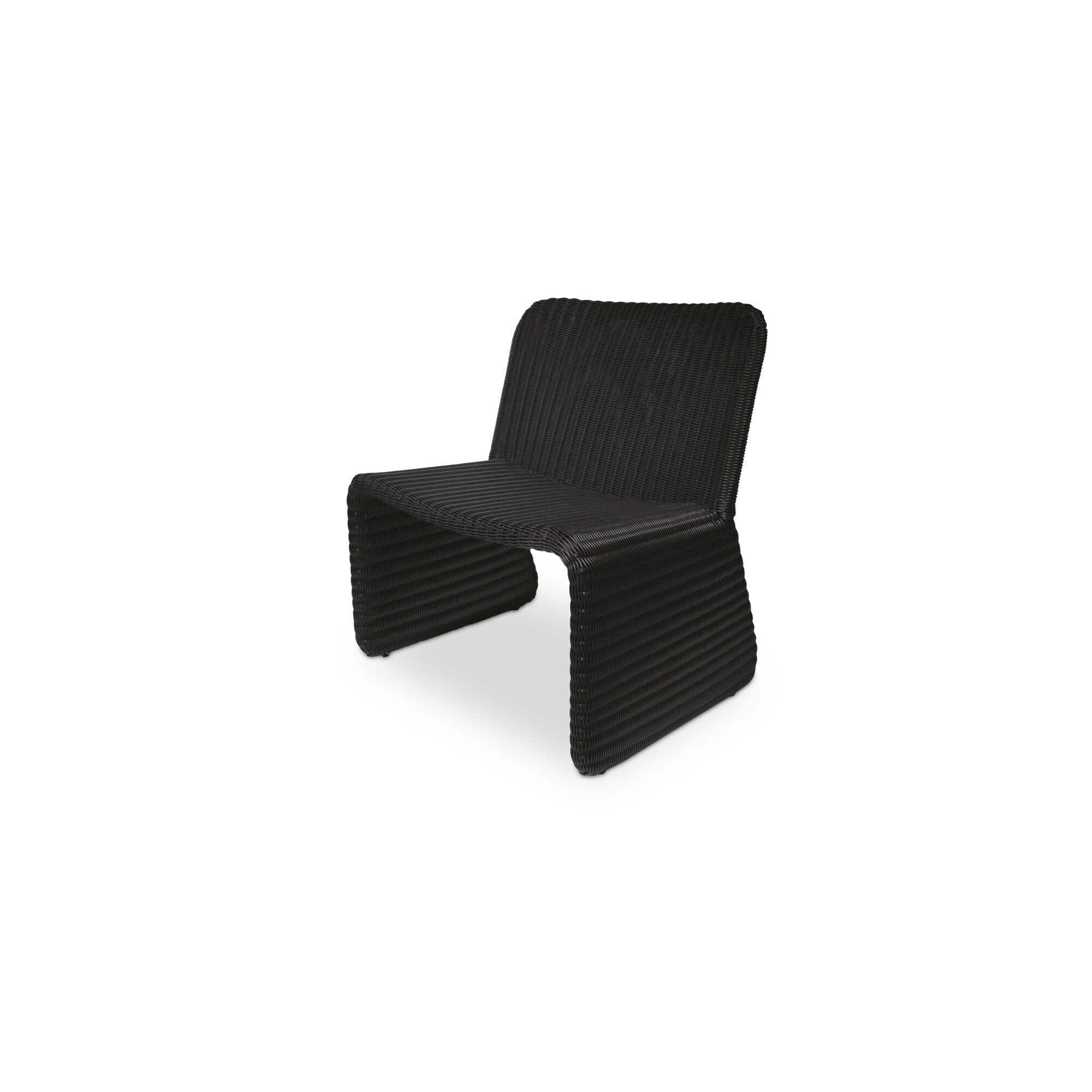 Fauteuil d'appoint moderne en osier et métal avec assise rembourrée pour terrasse et salon