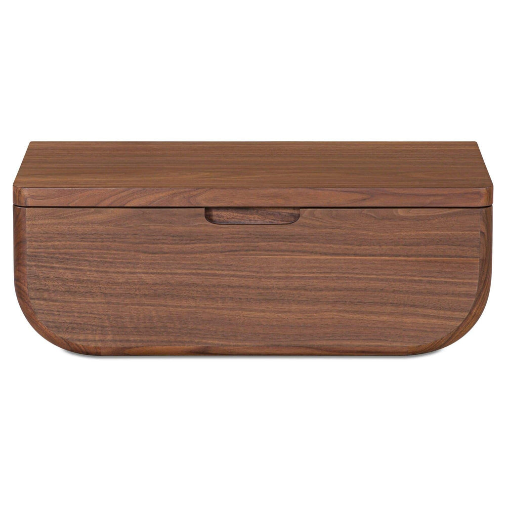 Table de Chevet Murale Flottante en Bois Moderne avec Tiroir pour Chambre à Coucher