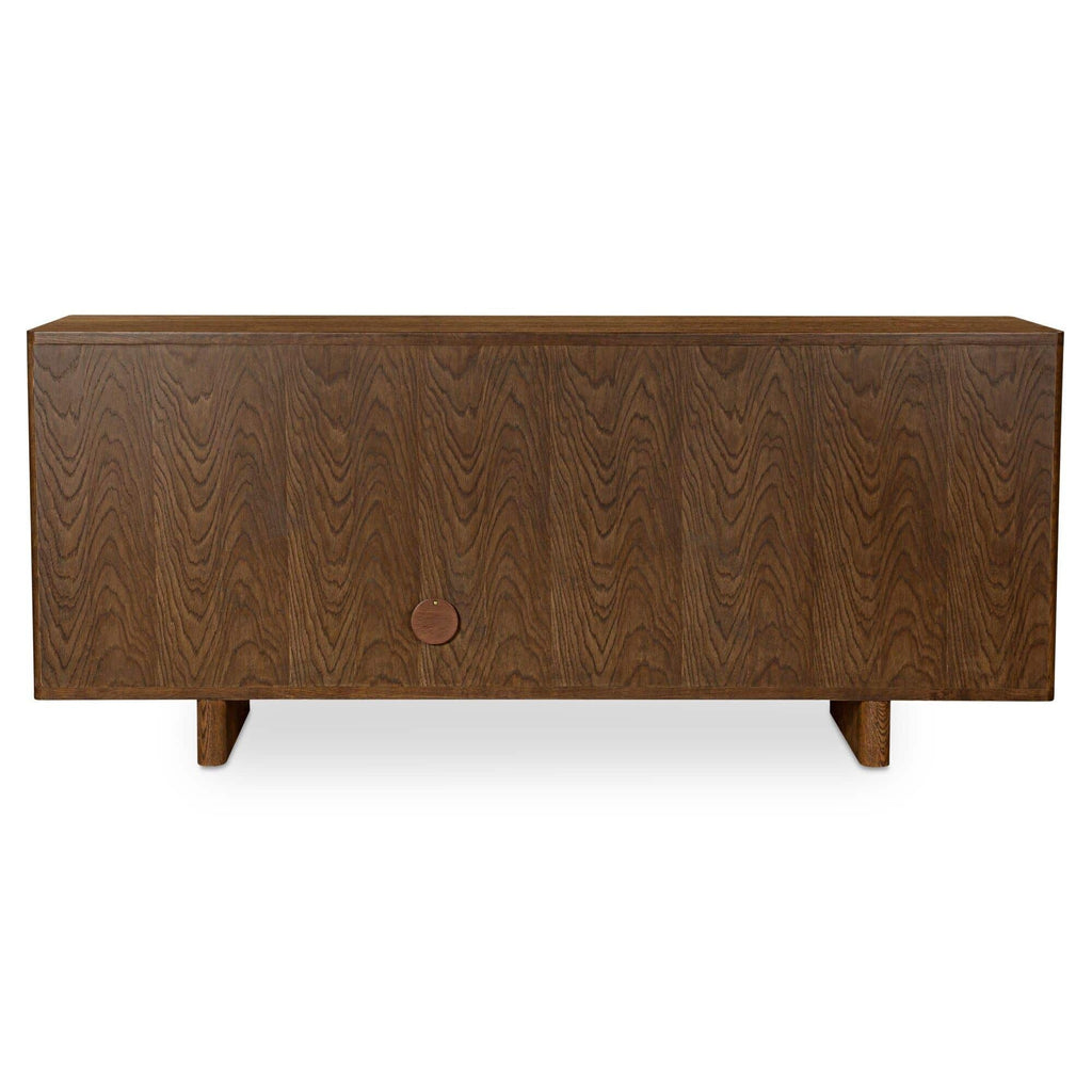 Buffet contemporain en bois avec portes de rangement pour salle à manger et salon