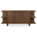 Buffet contemporain en bois avec portes de rangement pour salle à manger et salon