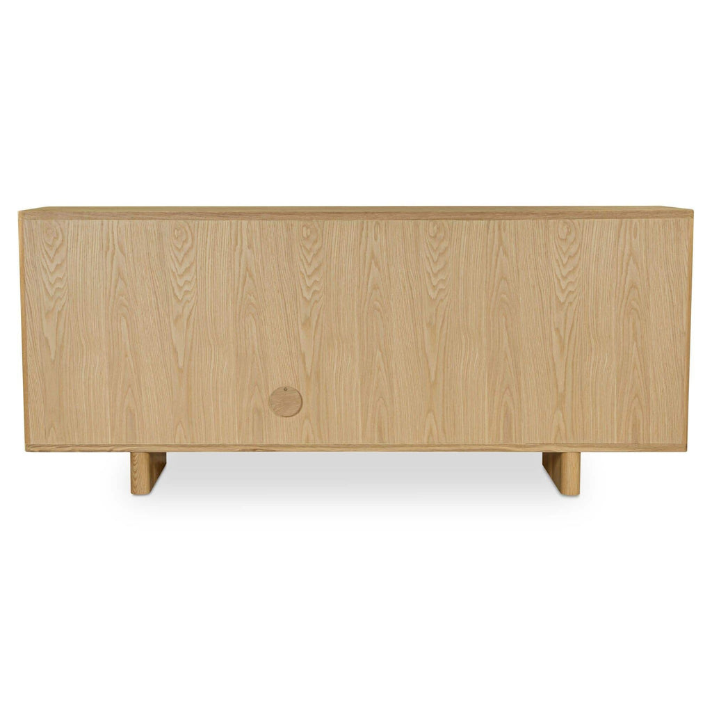 Buffet contemporain en bois avec portes de rangement pour salle à manger et salon