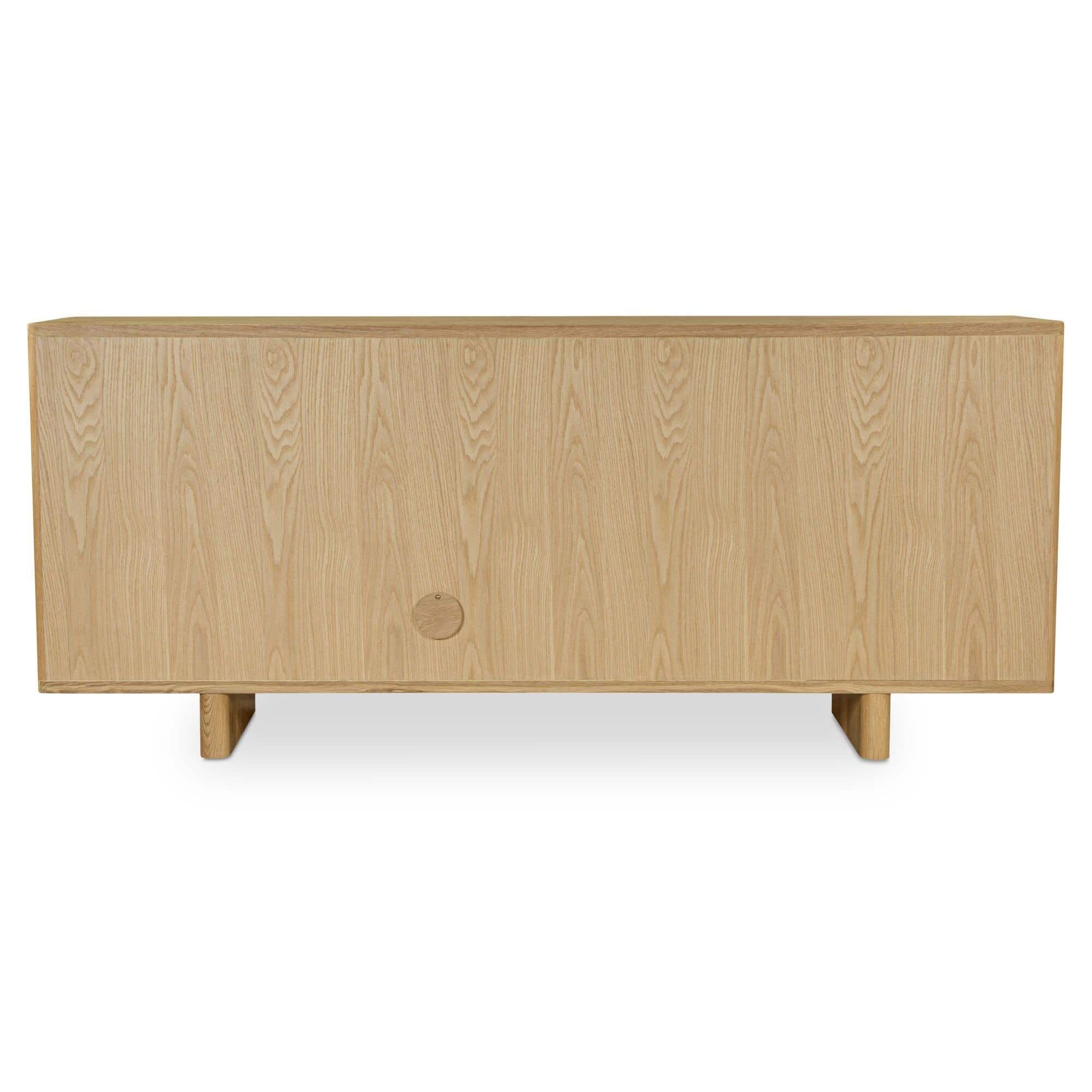 Buffet contemporain en bois avec portes de rangement pour salle à manger et salon