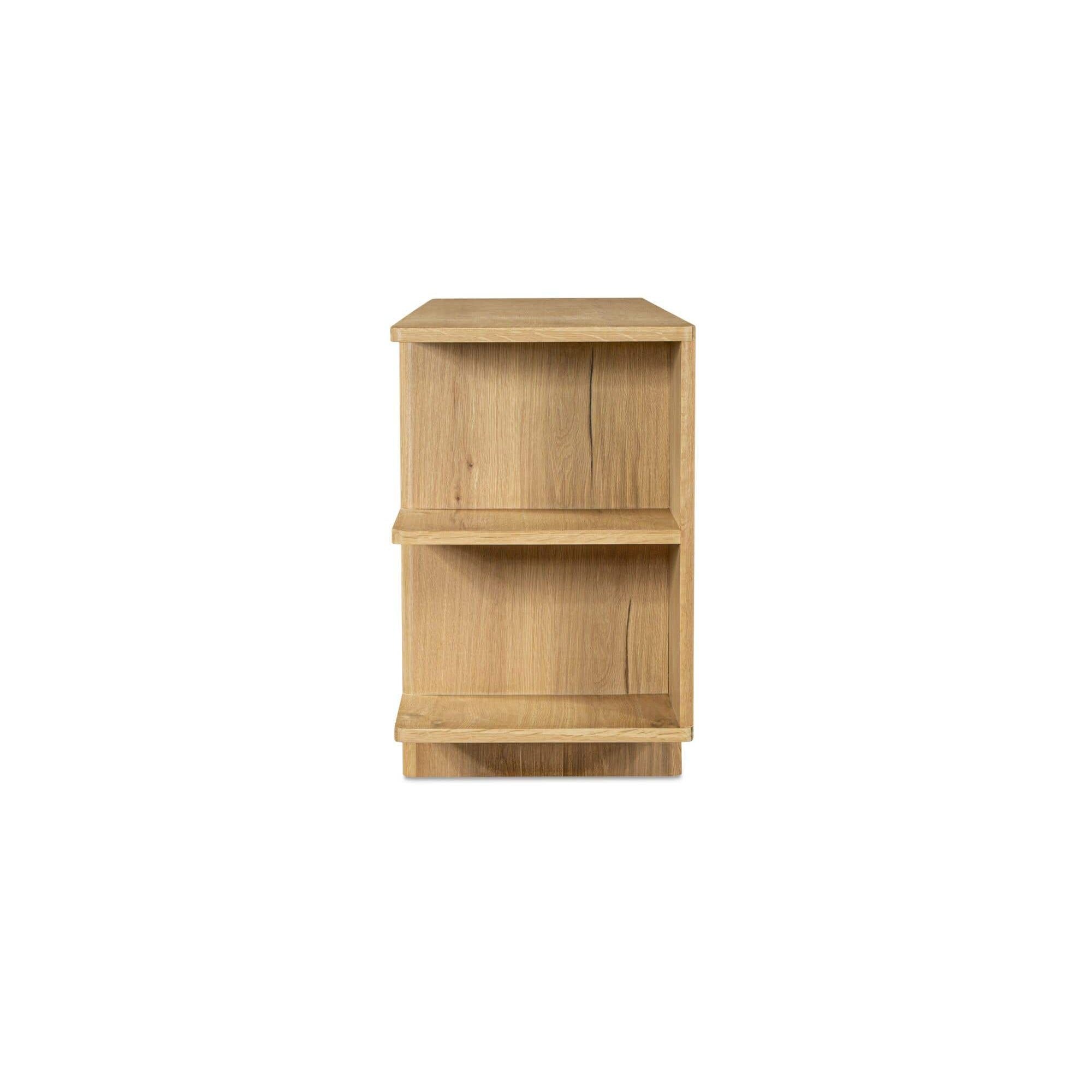 Buffet contemporain en bois avec portes de rangement pour salle à manger et salon