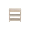 Table de chevet contemporaine en bois avec tiroir de rangement pour chambre à coucher