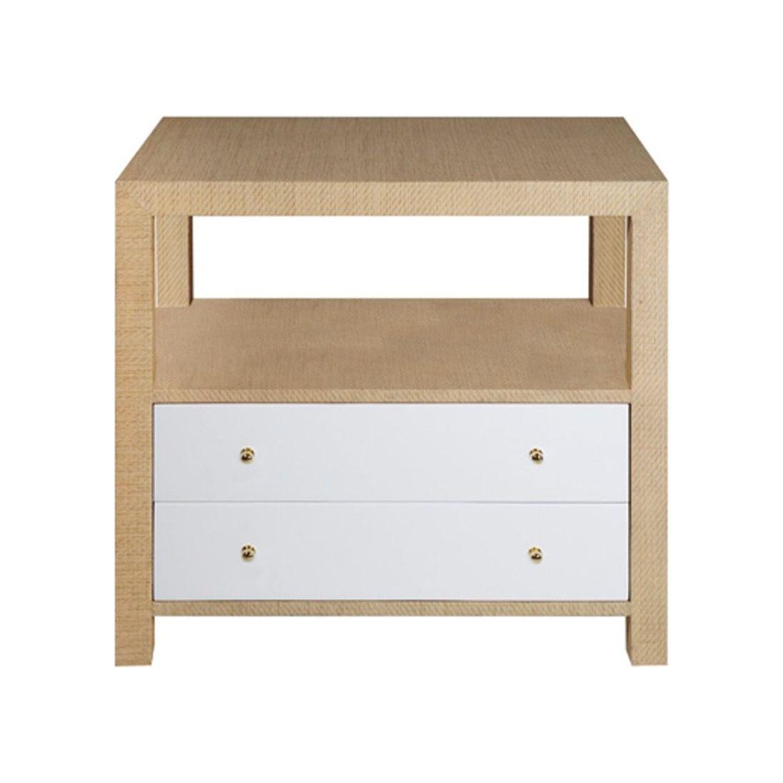 Table de chevet contemporaine en bois au design élégant pour la chambre à coucher