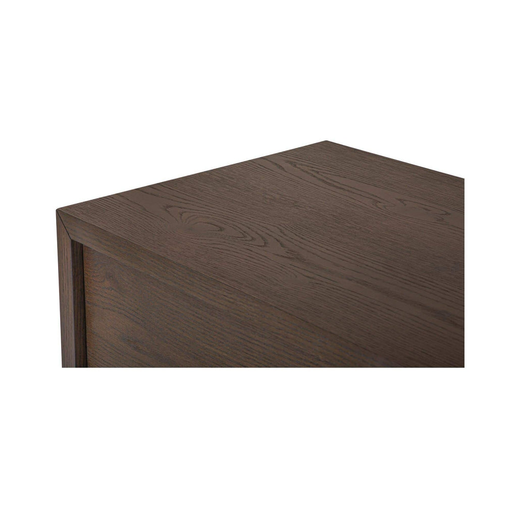 Bahut moderne en bois avec portes de rangement pour salle à manger et salon