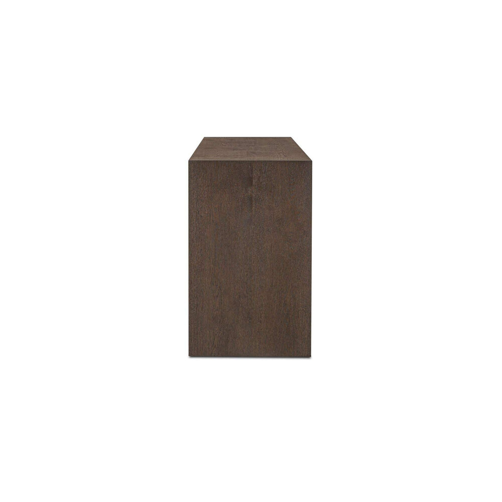 Bahut moderne en bois avec portes de rangement pour salle à manger et salon