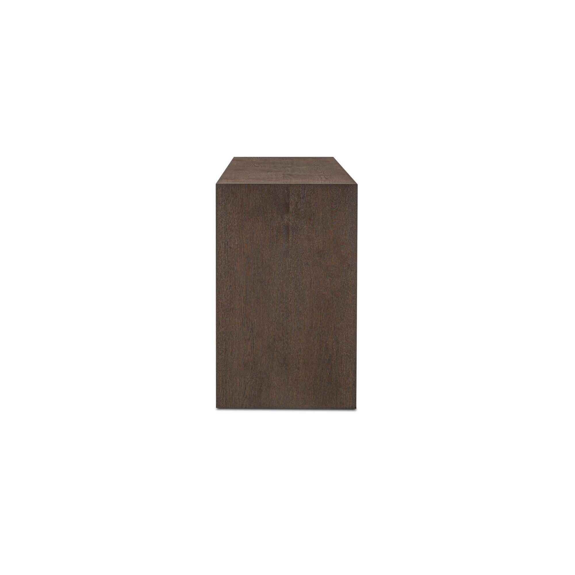 Bahut moderne en bois avec portes de rangement pour salle à manger et salon