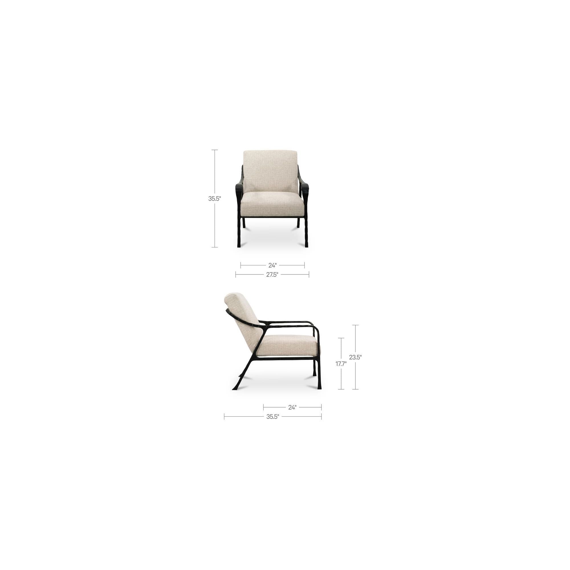 Fauteuil moderne en cuir et métal avec structure en bois pour salon