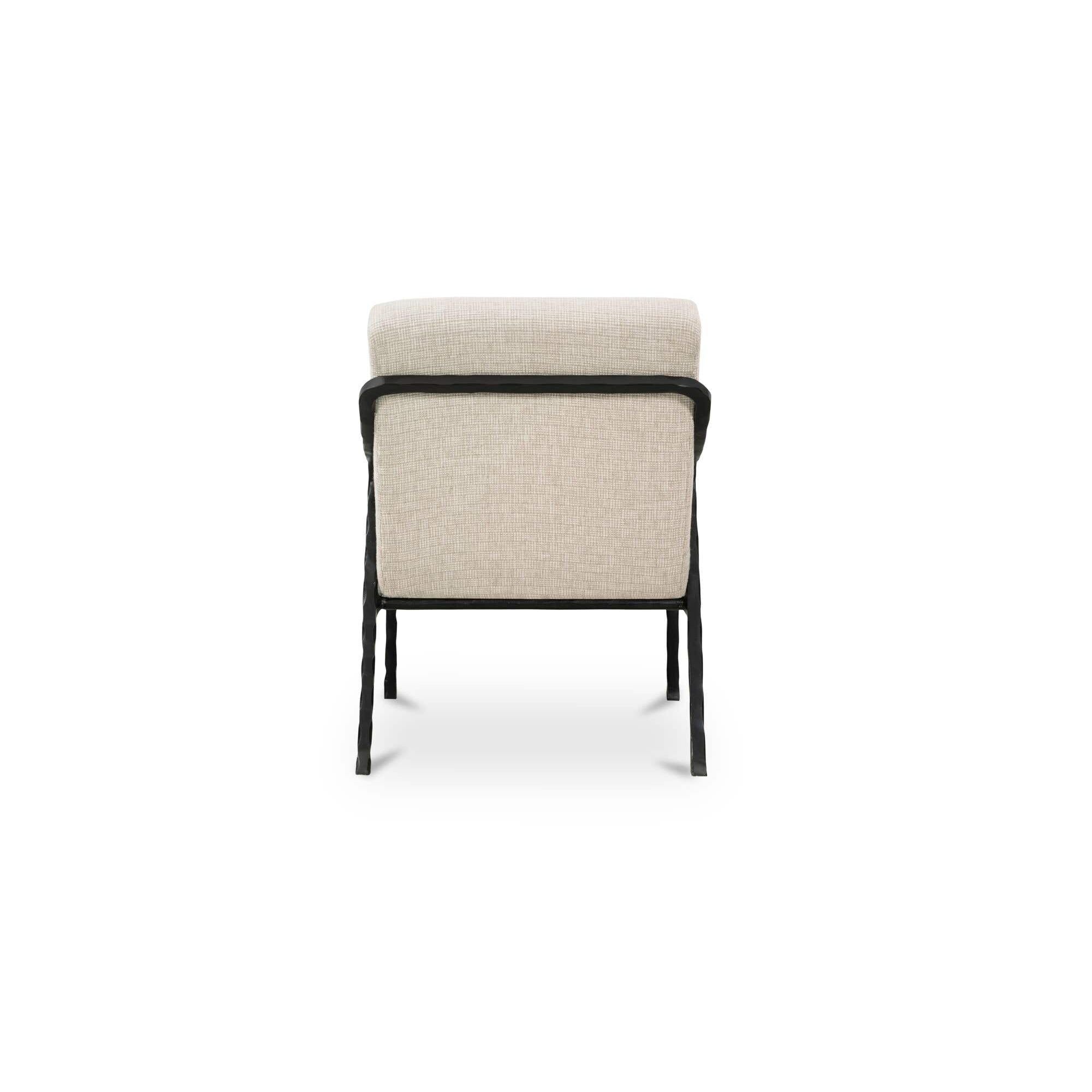 Fauteuil moderne en cuir et métal avec structure en bois pour salon