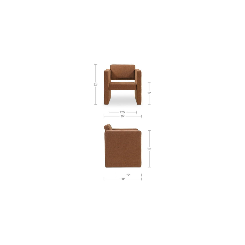 Fauteuil d'appoint moderne en cuir et tissu avec cadre en bois pour salon