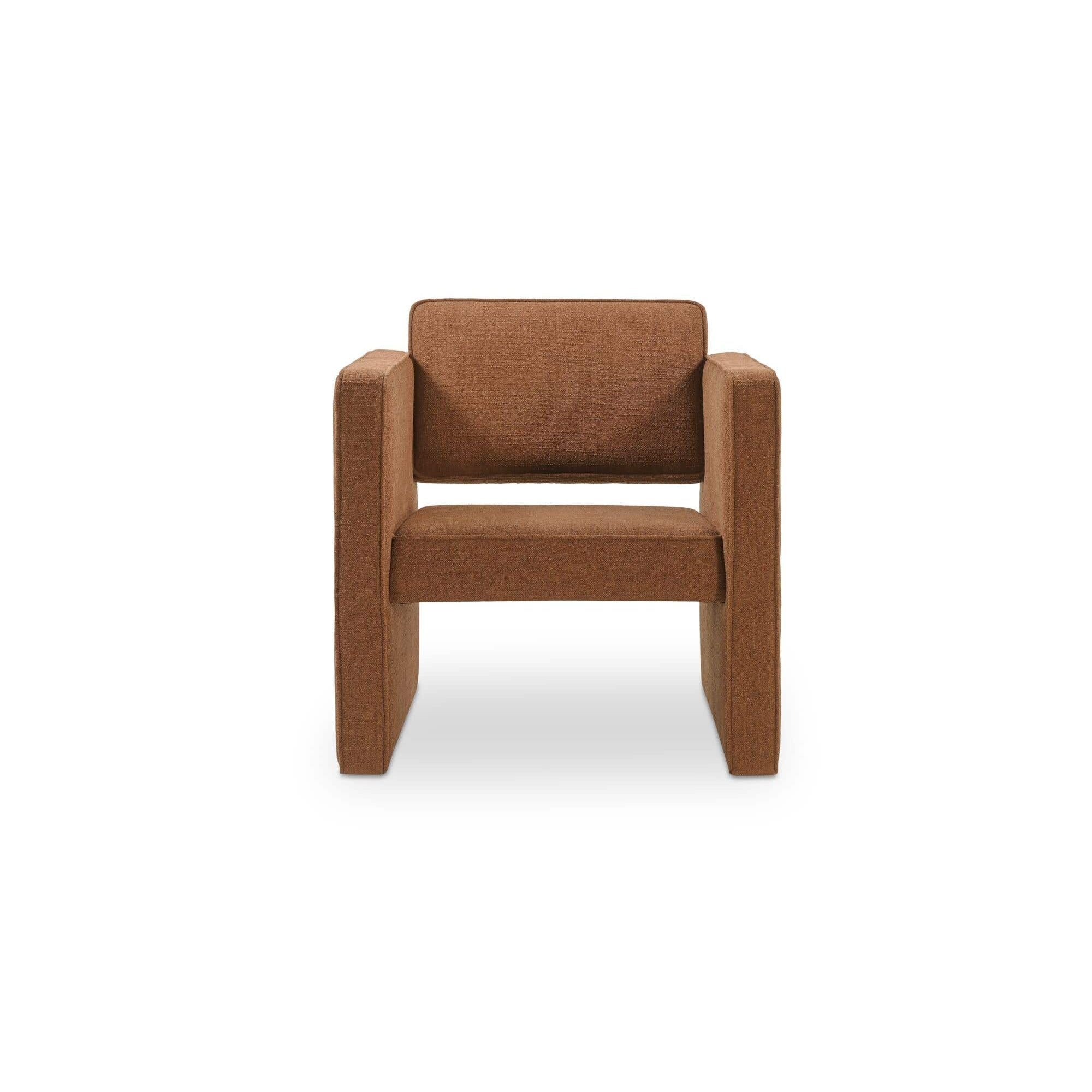 Fauteuil d'appoint moderne en cuir et tissu avec cadre en bois pour salon