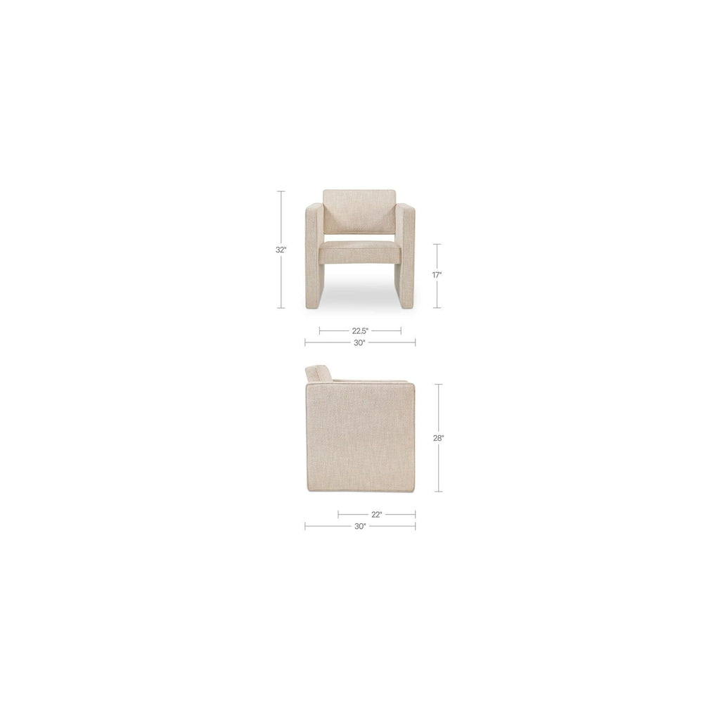 Fauteuil d'appoint moderne en cuir et tissu avec cadre en bois pour salon